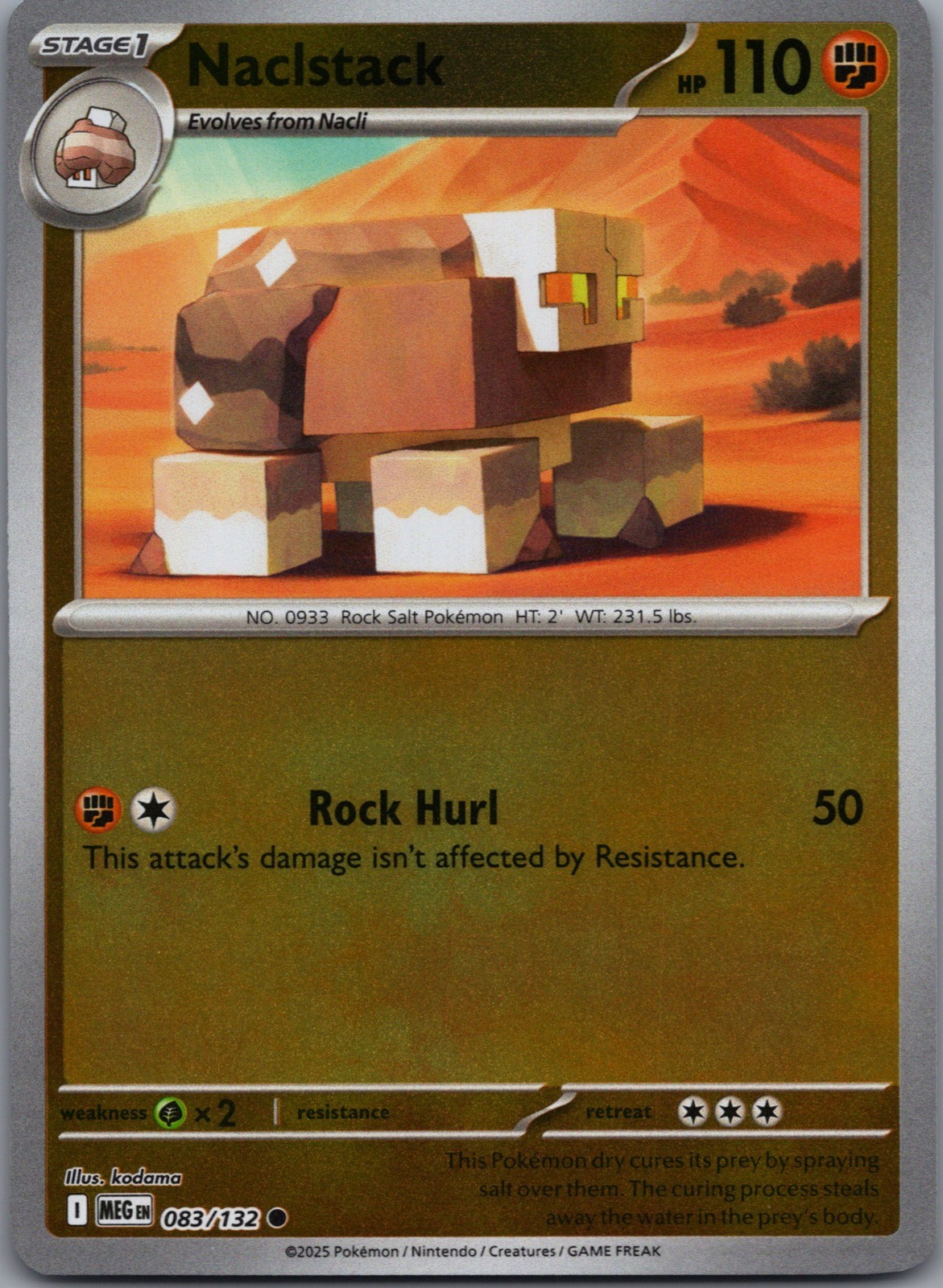 Naclstack Reverse Holo Common ME01: Mega Evolution 083/132 NM