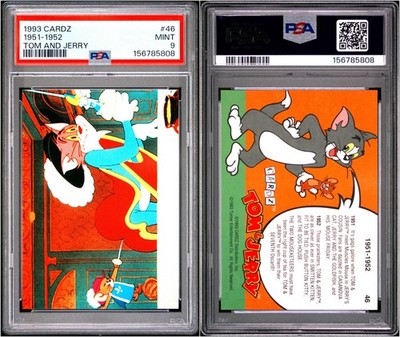 Tom & Jerry 1951-1952 #46 PSA 9 Mint 1993 Cardz Cartoon Network Hanna-Barbera