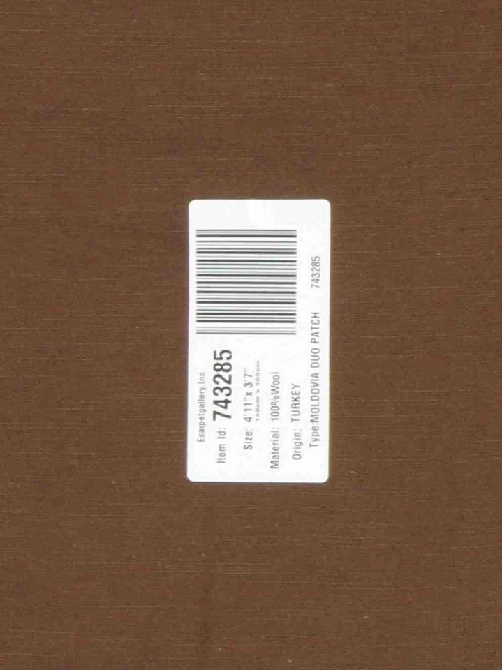 Vintage Hand Woven Traditional Kilim Rug 3'7" x 4'11" Oriental Wool Carpet - Image 2 of 4