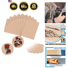 3mm Professional Tattoo Practice Skin - 10-Pack of Thick Realistic Silicone S...