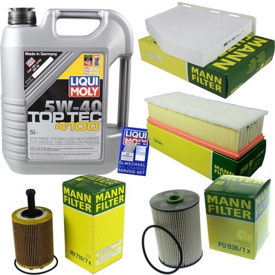 INSPEKTIONSKIT FILTER LIQUI MOLY ÖL 5L 5W-40 für VW Touran 1T1 1T2 2.0 TDI 16V