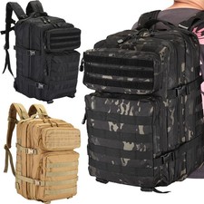 45L Tactical Army Backpack  Assault Pack Military Outdoor Camping Rucksack Bag