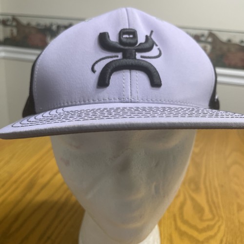 Gorra de béisbol Hooey sombrero lavanda negro logotipo ajustable sistema operativo Snapback malla trasera