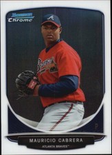 2013 Bowman Chrome Mini Baseball Card #207 Mauricio Cabrera 