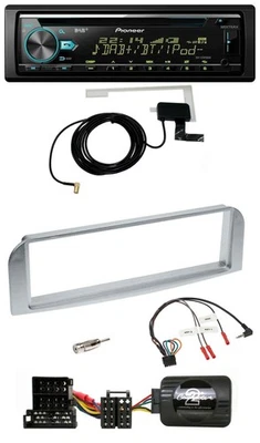 Pioneer MP3 Lenkrad CD USB DAB Autoradio für Alfa 147 GT silbergrau - Bild 1 von 4