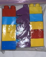 Mega Blocks First Builders Big vibrant Building set of 26 pcs EUC FREE SHIPPING