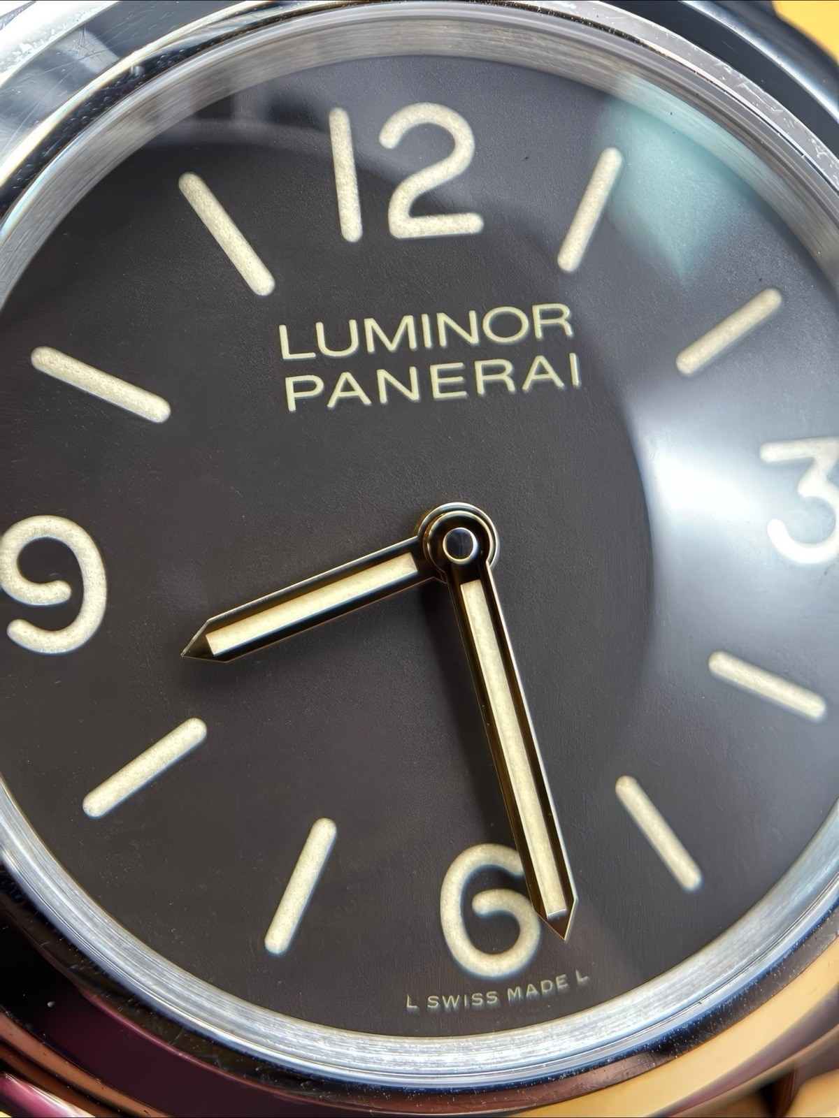 Panerai Luminor Base PAM00390 – Tobacco Dial Special Edition. Complete Set image 3