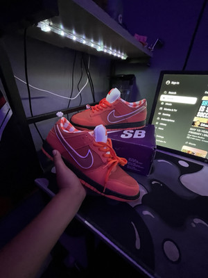 FD8776-800 CONCEPTS x Nike Dunk SB Low Orange Lobster Mens Sizes 11.5 & 10.5