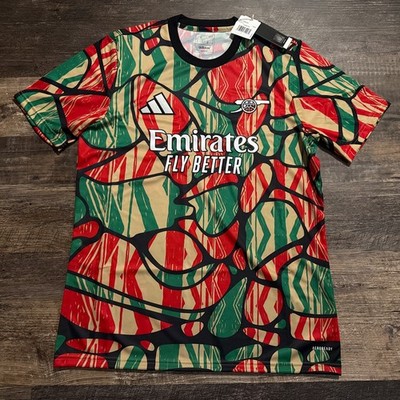 2024-25 Adidas Men's Arsenal Pre Match Soccer Jersey Large L