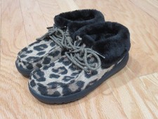 Hey Dude Womens Britt Leo Nut Leopard Comfort Booties Shoes Size 5 NEW WITH TAG