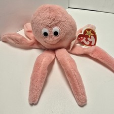 Ty Inky The Octopus Beanie Baby 1993 Retired Style 4028 Multiple Rare Errors