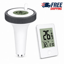 Pool Thermometer Floating Easy Read, Large Screen Digital Wireless Pool Therm...