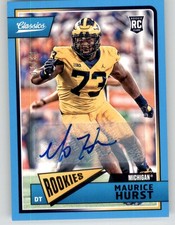 2018 Panini Classics Autographs Blue Maurice Hurst Auto RC #236 /10