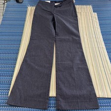 Vintage Isaac Mizrahi For Target Dress Pants Womens 4L Blue Denim Wide Leg Tall