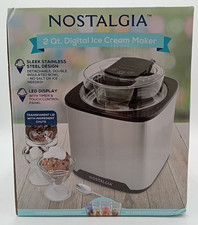 Máquina de helados digital Nostalgia de 2 cuartos NUEVA/SELLADA