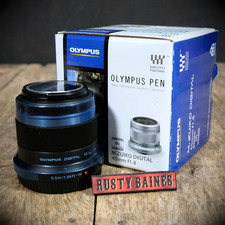 Olympus M.Zukio 45mm F1.8 Lens, Black, Micro Four Thirds Fit, Boxed