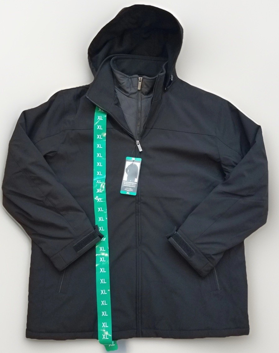 Hooded Men Xl Windproof Water Resistant Black
