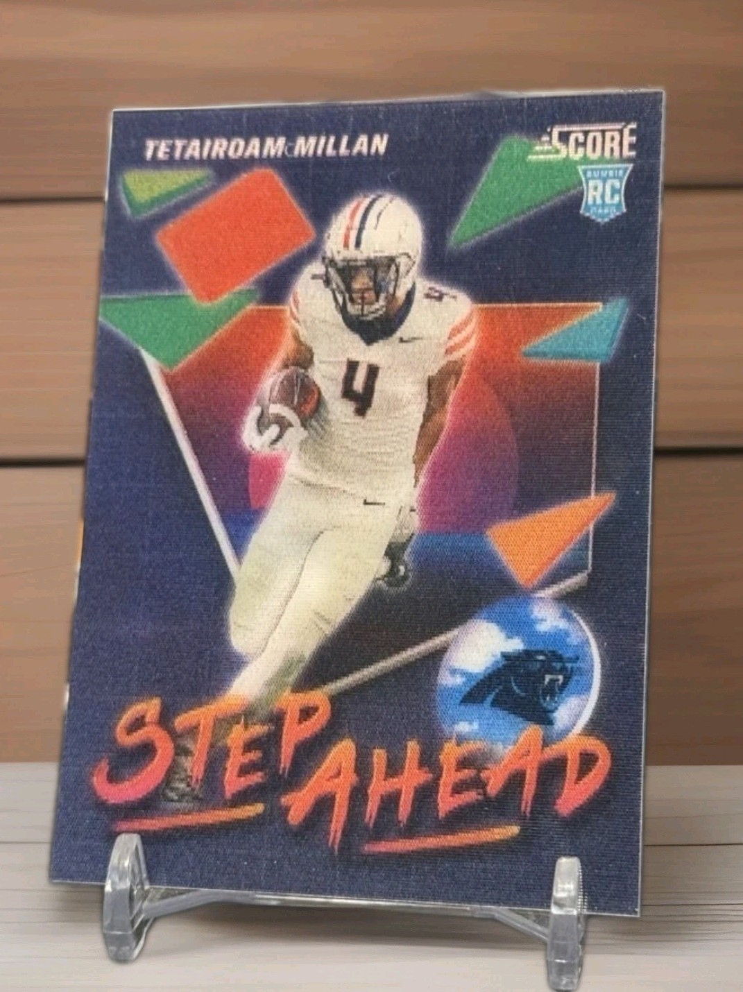 2025 Score Tetairoa McMillan Step Ahead case Hit #SA-TMN (RC)