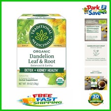 16 Bags of Organic Dandelion Leaf Root Tea - Mildly Sweet Detox Support
