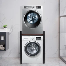 Adjustable Washer and Dryer Storage Shelf Organizer Rack Washer and Dryer Rack