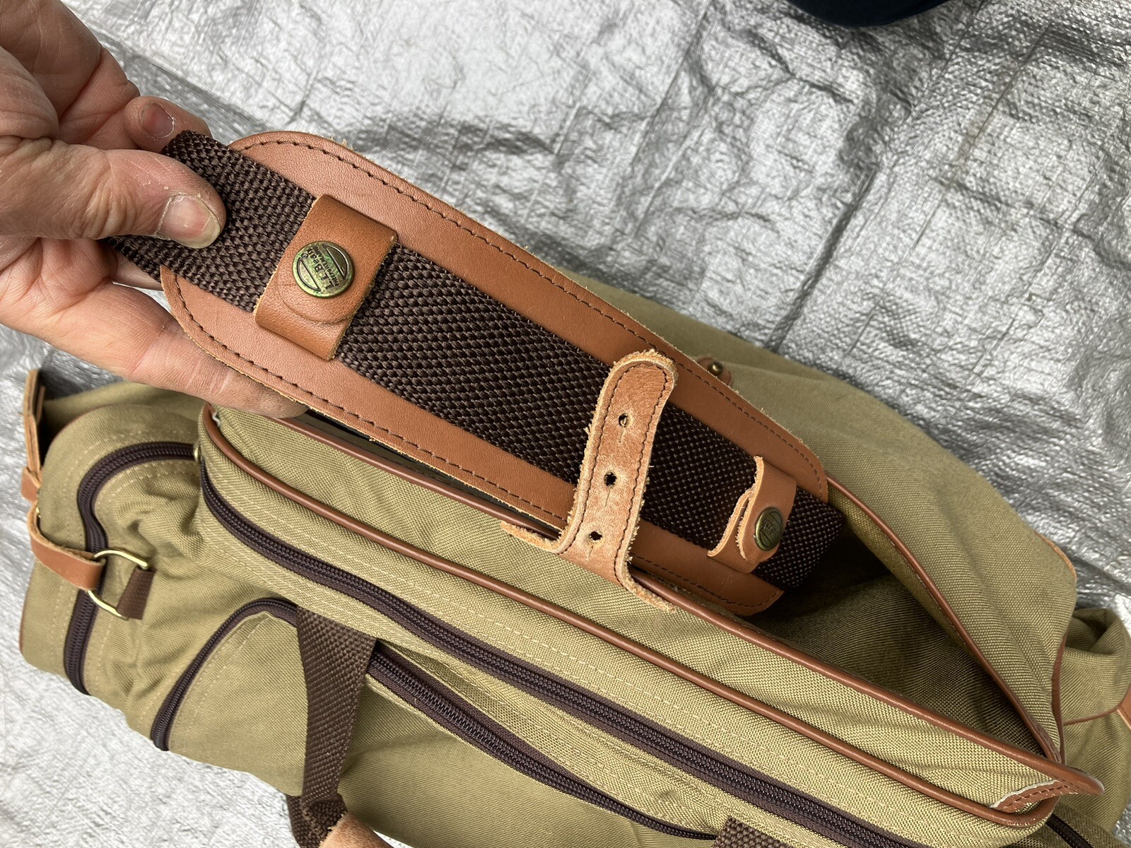 Vintage LL Bean Duffle Bag Carry On Travel Luggage eBay