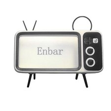 Mini retro tv cell phone stand with Wireless Speakersmartphone cellphone stan...