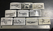 Vintage Lot of 10 Airplane B W Photos Mostly Military On Ground In Air 9