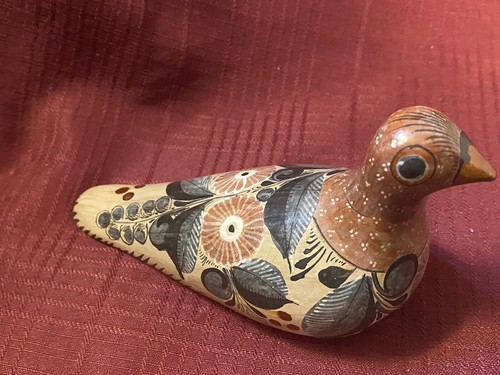 Artist Signed MEXICO Pottery Handpainted BIRD - Picture 6 of 7