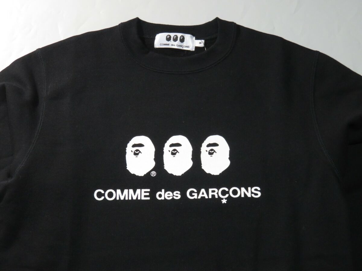 26450 comme des garcons x bape crewneck black M | eBay 26450 comme des garcons x bape crewneck black M | eBay