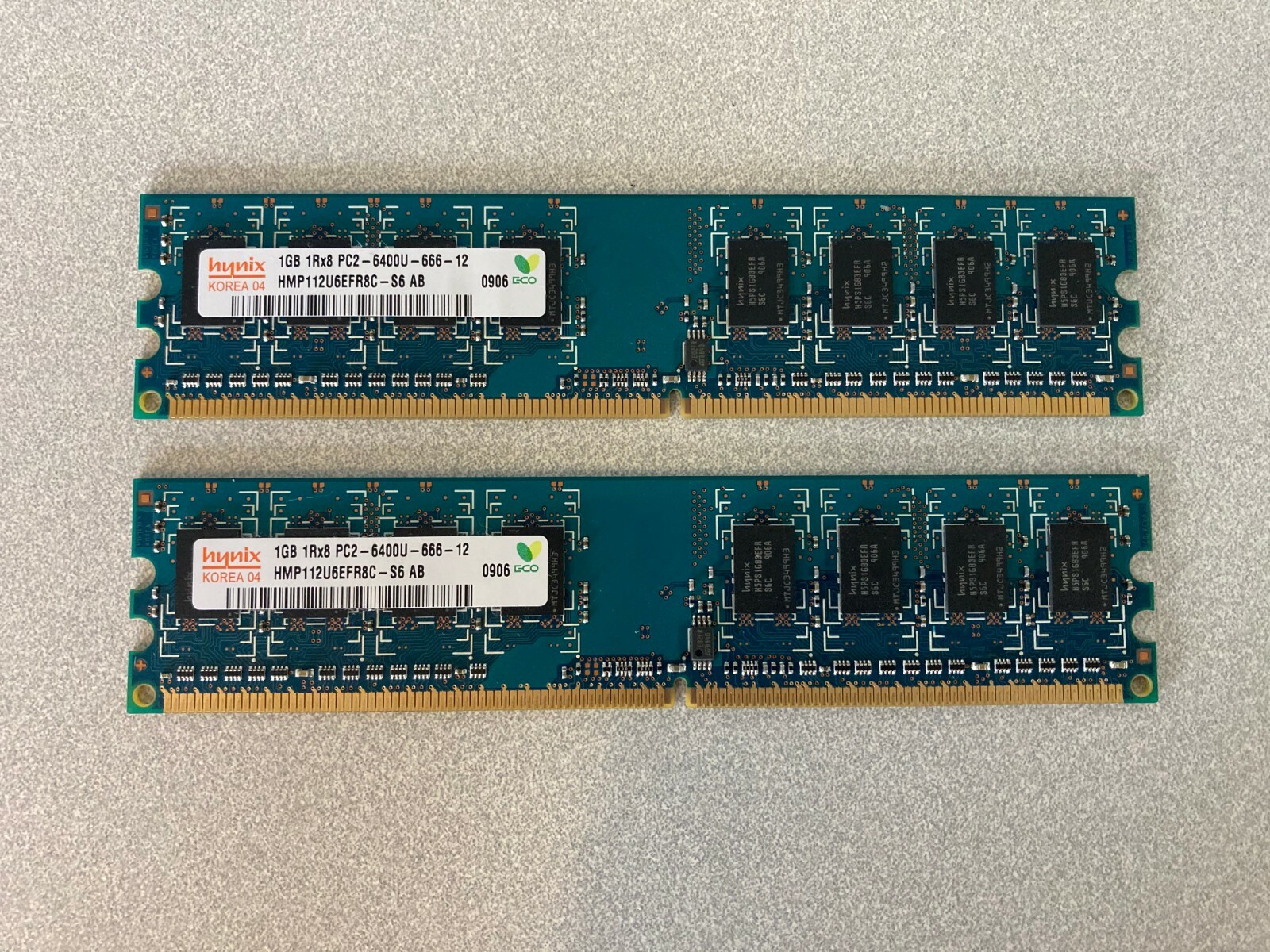 2 x HYNIX HMP112U6EFR8C 1RX8 PC2-6400U NonEcc 1GB DIMM GOOD | eBay