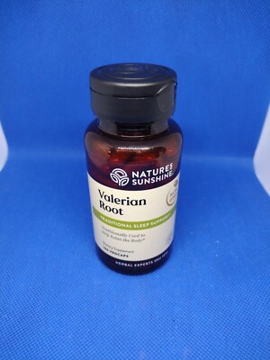 Nature's Sunshine Valerian Root, 100 Capsules. Expiration date- 09/2027
