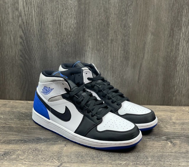 Size 11 - Air Jordan 1 Mid SE Royal Black Toe 2020 for sale online | eBay