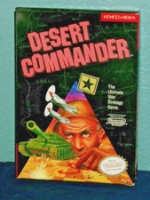 Kemco Nintendo NES DESERT COMMANDER Game, Oval SOQ, Complete w/Manual