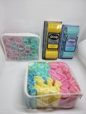 Vintage Curlers Rollers Assorted Lot Big Brush Foam Goody
