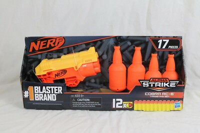 Nerf Alpha Strike Flyte CS-10 Motorized Blaster Nerf Gun Toy Darts