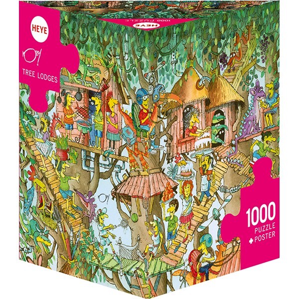 Tree Lodges 1000 Piece Jigsaw Puzzle Heye New | eBay