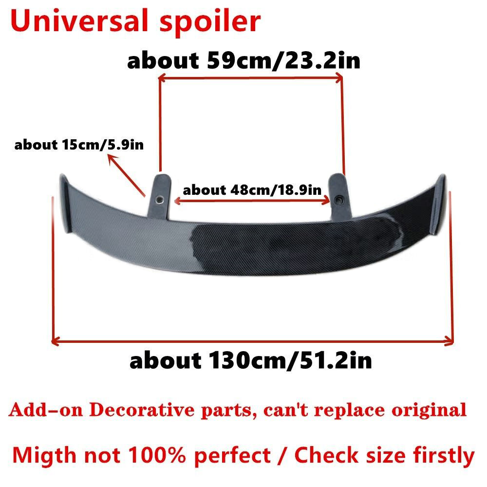 Rear Window Roof Spoiler Wing GT Carbon Fiber Style Fit For Mazda