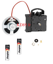 Mouvement quartz pendule à  sonnerie création de mini comtoise 16 mm Hermle 2114