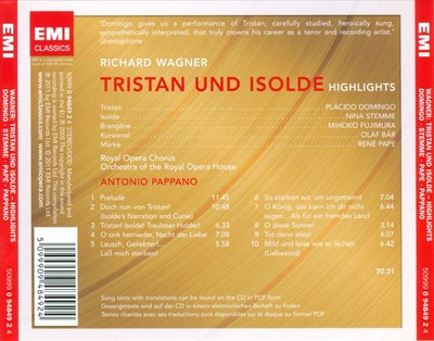 ANTONIO PAPPANO WAGNER: TRISTAN UND ISOLDE (HIGHLIGHTS) NEW ENHANCED CD
