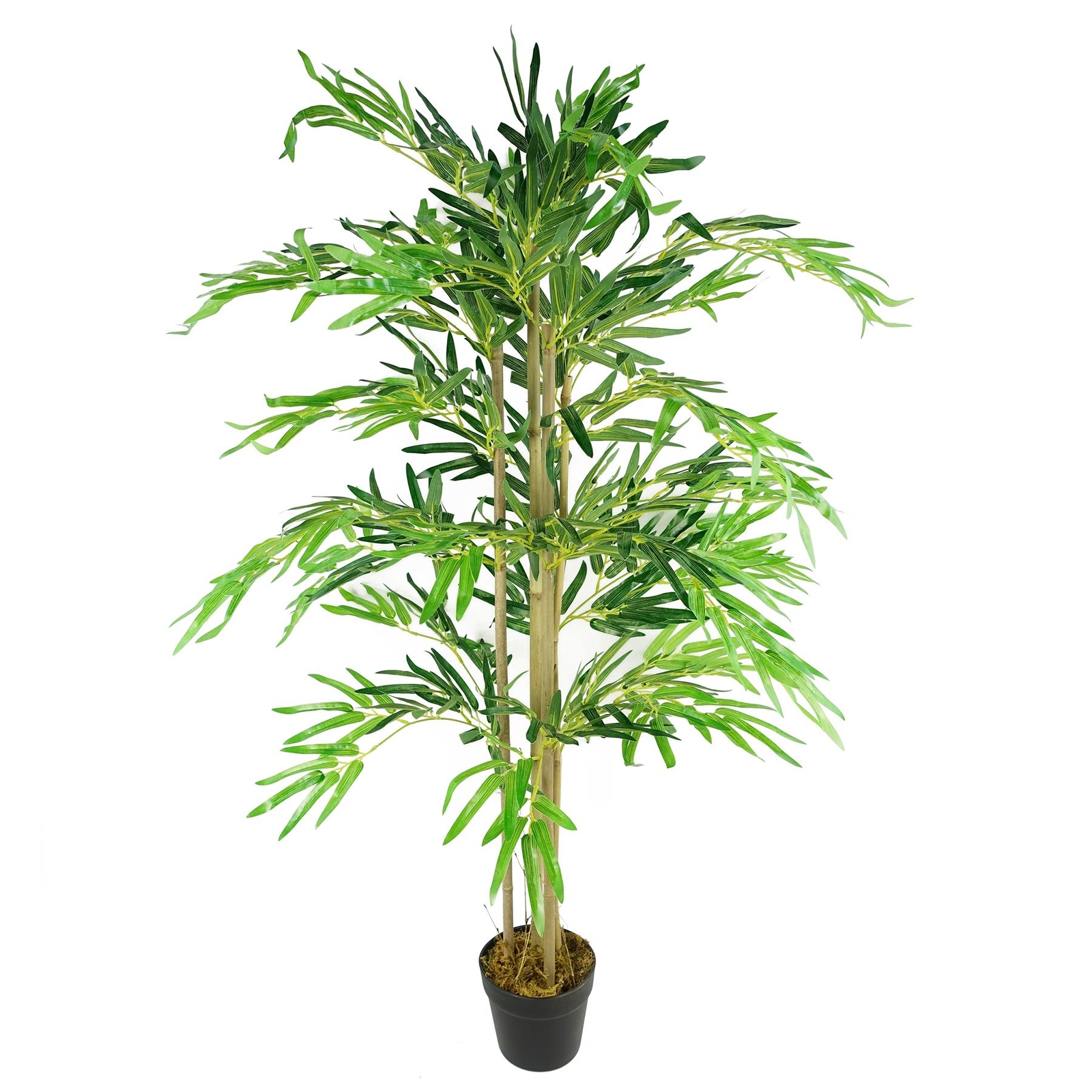 Artificial Bamboo Plants Trees Wood Trunk 120cm 4ft Realistic Natural