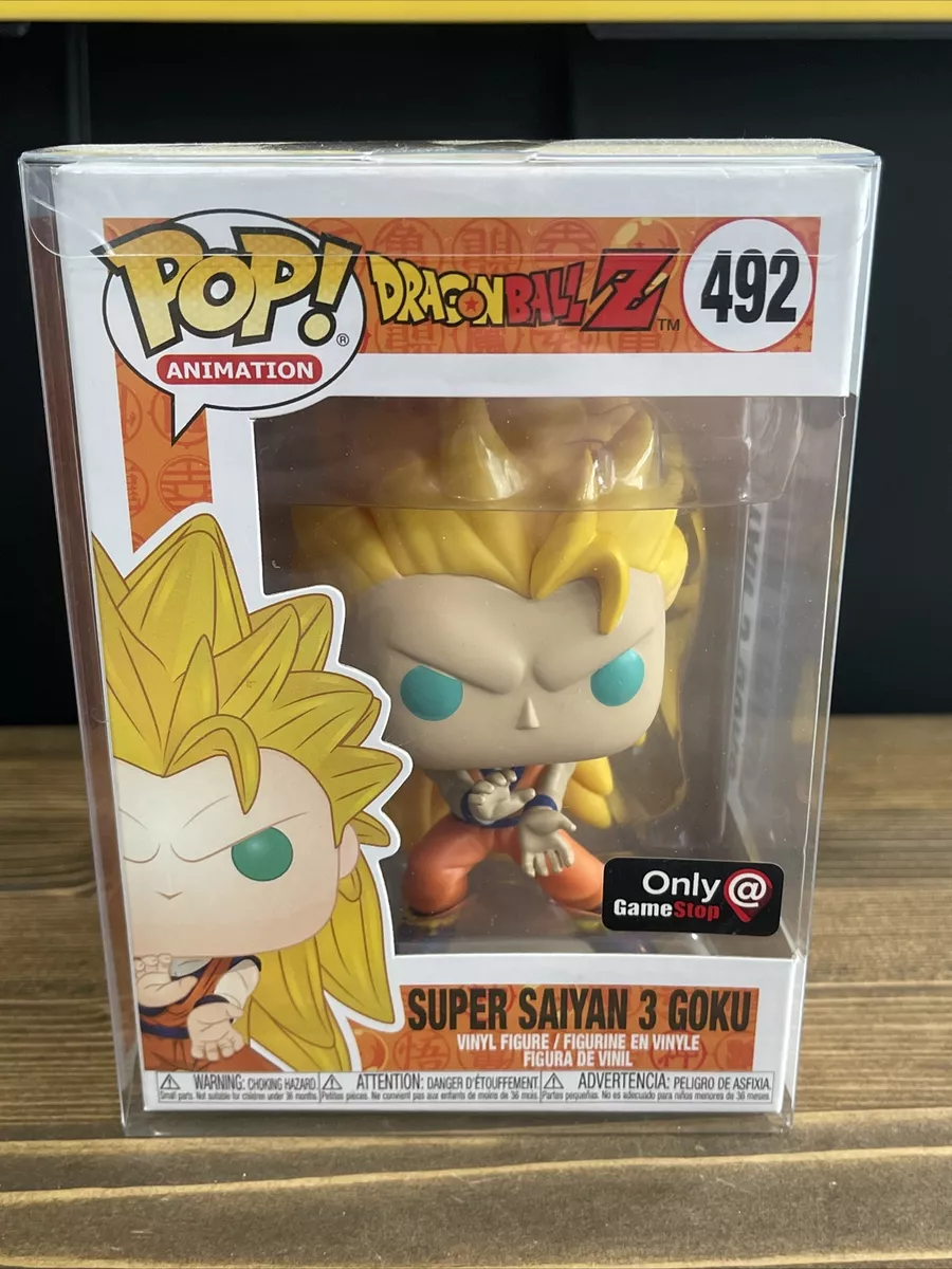  Pop Animation Dragon Ball Z - Super Saiyan 3 Goku Pop! Vinyl  Figure #492 : Toys & Games