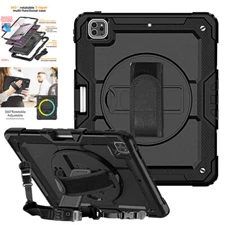 For iPad Pro 6th Generation 12.9 in 2022 Case Shockproof Heavy Duty Stand Cover