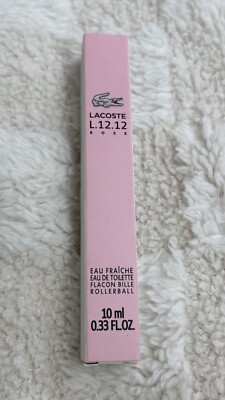 LACOSTE L. 12. 12 ROSE EDT 10ML ROLLERBALL (NEW)