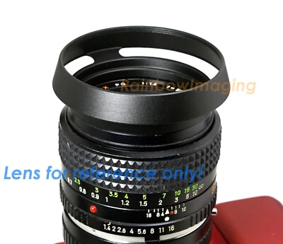 Metal 49mm Vented Curved Hood for Leica Voigtlande Zeiss Olympus lens US Seller