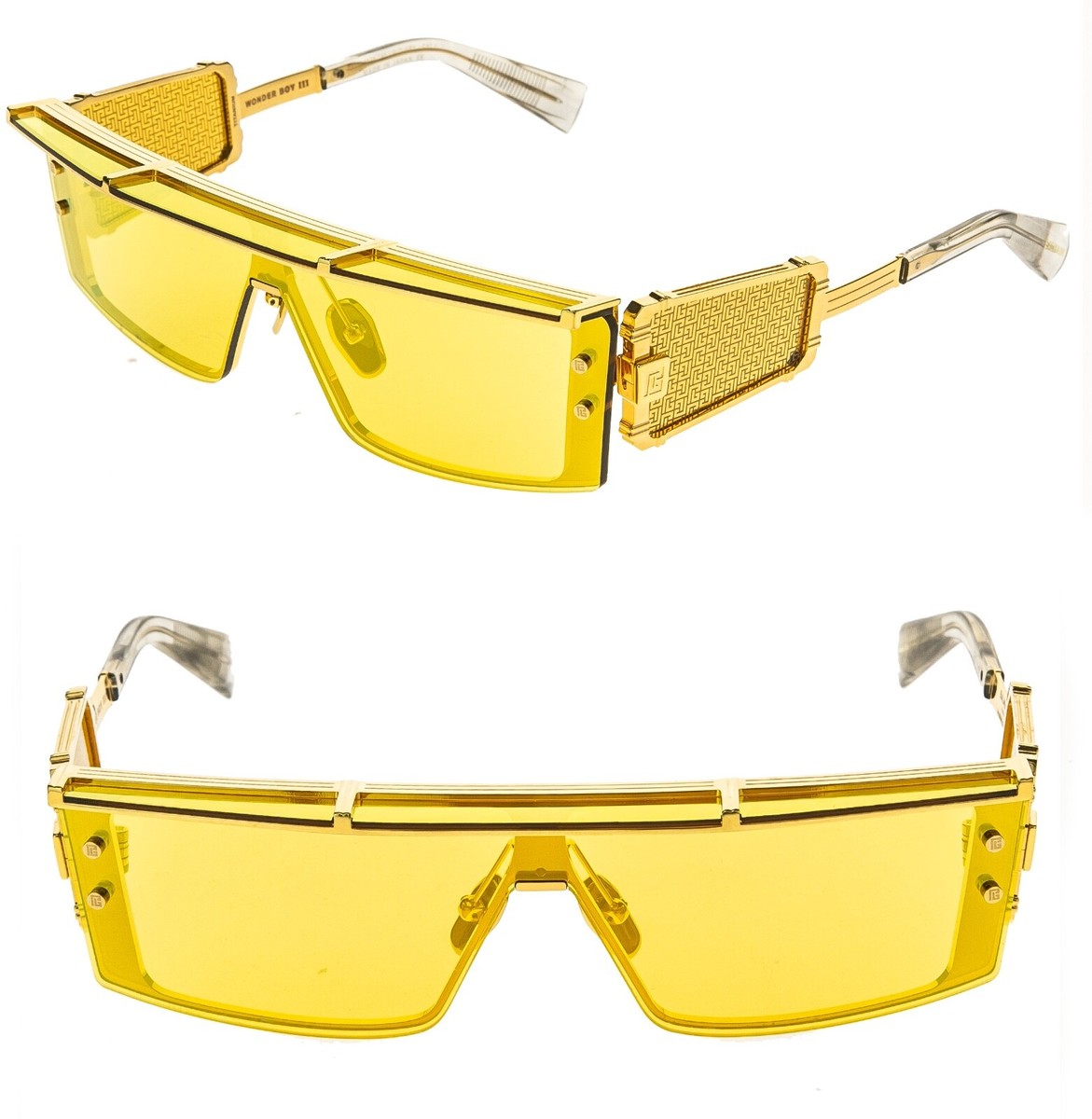 BALMAIN WONDER BOY III BY AKONI BPS127 Titanium Yellow Mirror BPS
