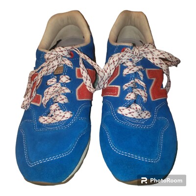 New Balance 996 Blue Red Suede Size Mens MRL996AT Rare