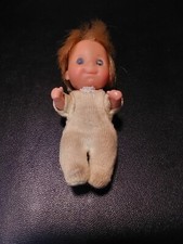 Vintage 1973 3in. Blue Eyes Baby Doll. Good/Fair Cond.