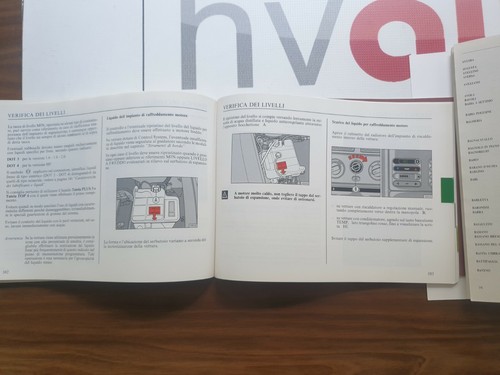 Lancia Delta 2 & HPE Operating Instructions Italian Uso E Manutenzione & Service - Picture 12 of 12