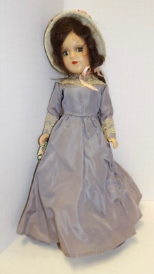 Vintage Mary Hoyer Doll With Elaborate Hand Made Outfit