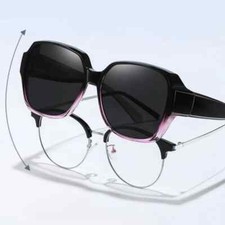 Fit Over Polarized Sunglasses UV400 Folding Cover for Men Women Myopia Glasses
